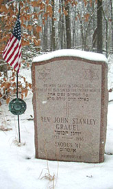 Stone of Rev. John Grauel, Roosevelt Cemetery