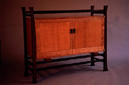 silky oak cabinet